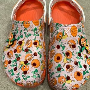 Women's Playful Orange Print Sandals
